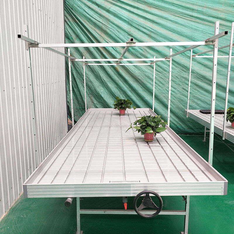 Ebb Flow Custom Doppelschichten Flut wachsen Tisch Saatbett Rollbank Beweglich und für Blumen geeignet