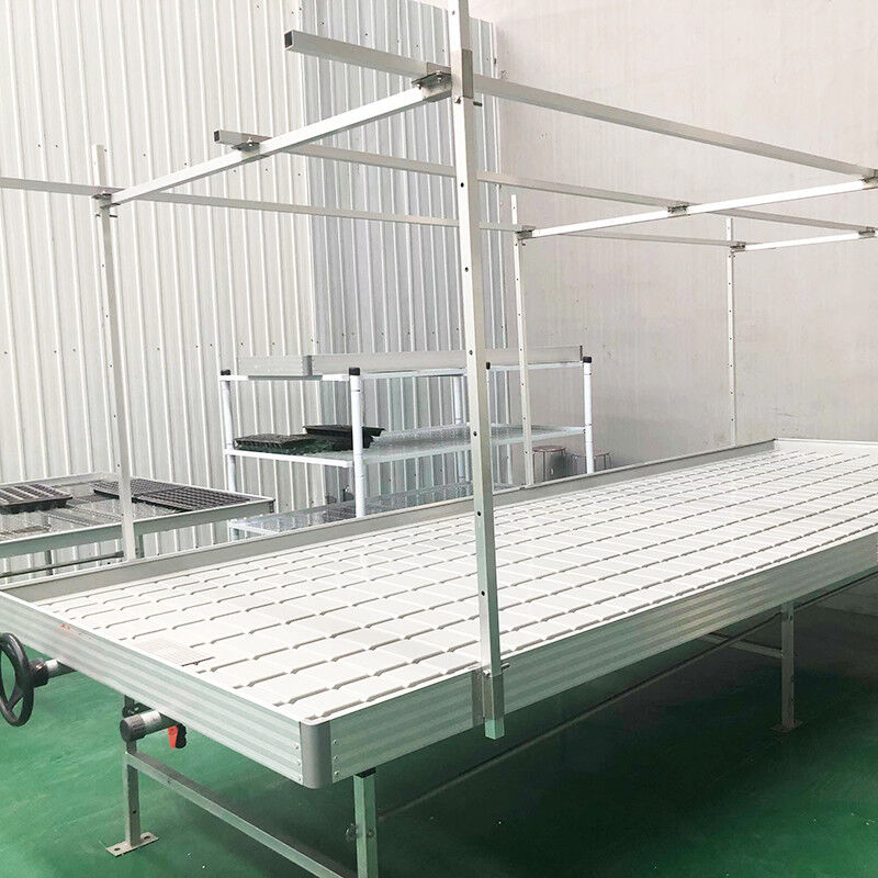 Ebb Flow Custom Doppelschichten Flut wachsen Tisch Saatbett Rollbank Beweglich und für Blumen geeignet