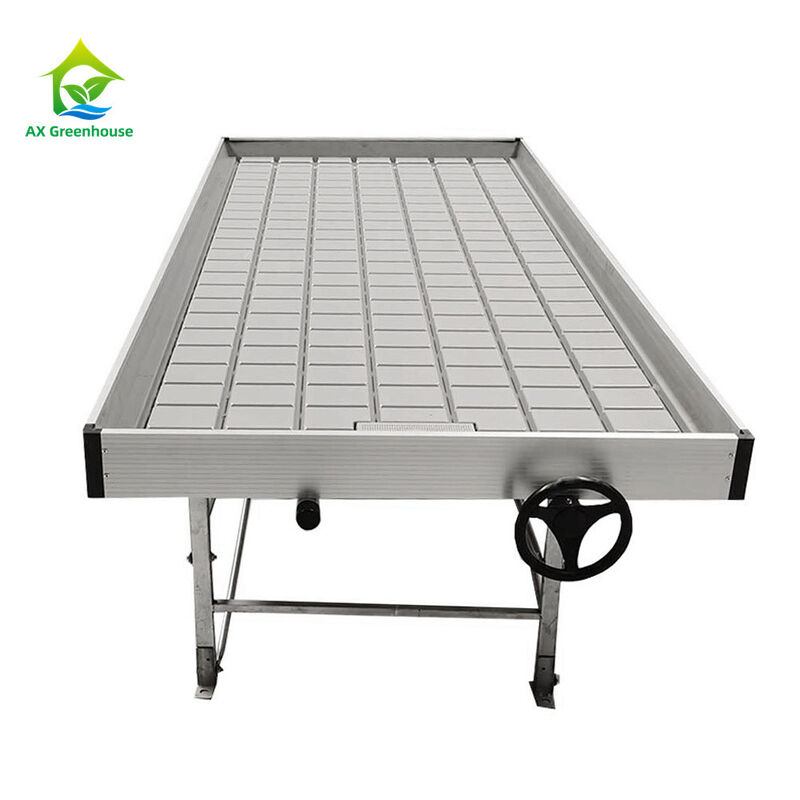Ebb and Flow 4FT*8FT vertikale hydroponische bewegliche Rollbank Wachstumstisch mit Stange