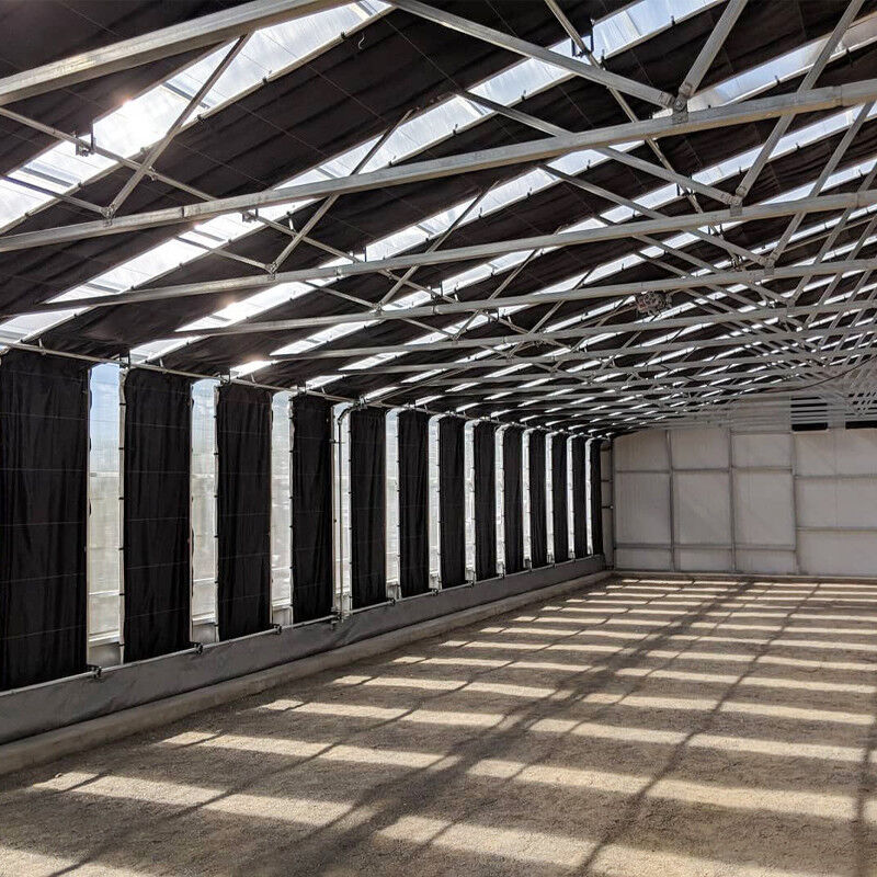 Ganz leichte Treibhauseinrichtung mit Blackout-Film und kundenspezifischer Hot Galvanized Steel Pipe Frame