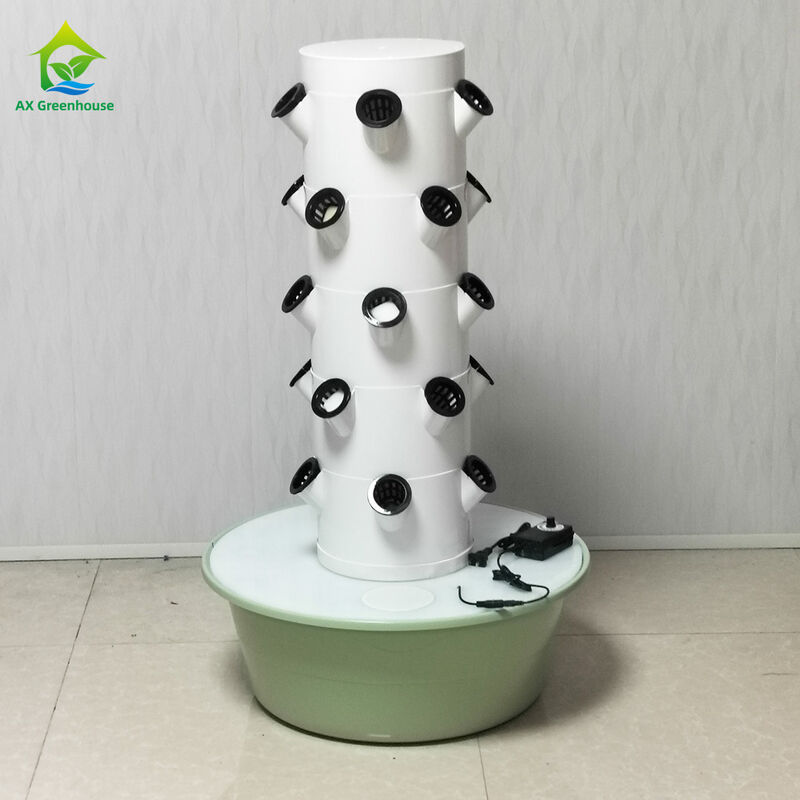 Vertikal 5 Löcher pro Schicht kundenspezifische mehrschichtige Blütenblätter Hydroponik Turm für Salat
