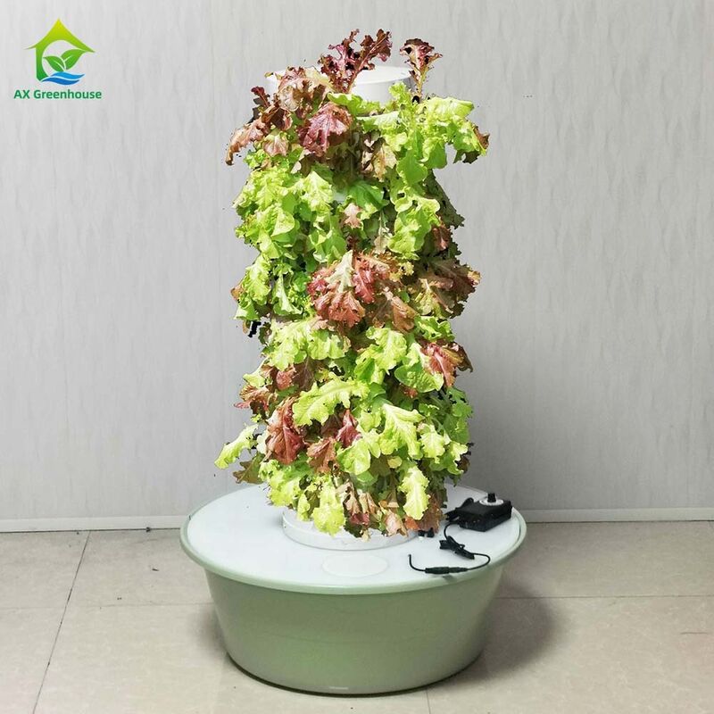 Vertikal 5 Löcher pro Schicht kundenspezifische mehrschichtige Blütenblätter Hydroponik Turm für Salat