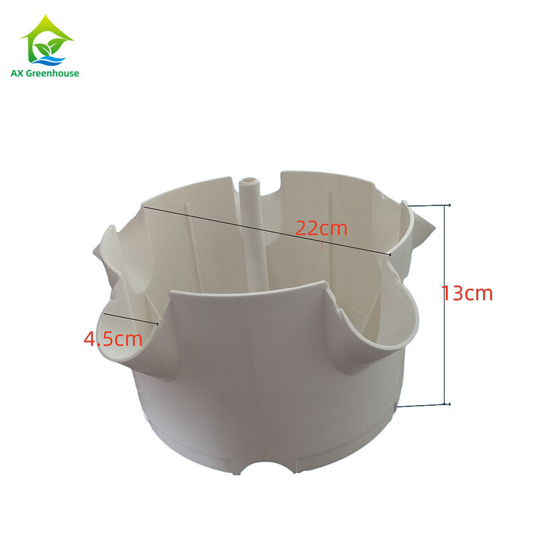 Vertikal 5 Löcher pro Schicht kundenspezifische mehrschichtige Blütenblätter Hydroponik Turm für Salat